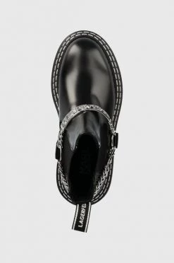 Γυναικεία Μποτάκια Δερμάτινες μπότες τσέλσι Karl Lagerfeld Patrol Ii χρώμα: μαύρο -Karl Lagerfeld Κατάστημα unnamed file 523