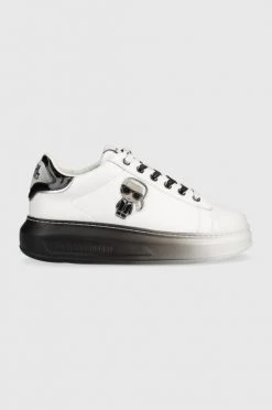 Γυναικεία Sneakers Δερμάτινα αθλητικά παπούτσια Karl Lagerfeld Kapri άσπρο