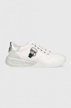 Γυναικεία Sneakers Δερμάτινα αθλητικά παπούτσια Karl Lagerfeld Kapri Run άσπρο