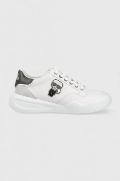 Γυναικεία Sneakers Δερμάτινα παπούτσια Karl Lagerfeld Kapri Run άσπρο