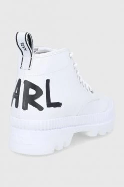 Γυναικεία Ψηλά Δερμάτινα ελαφριά παπούτσια Karl Lagerfeld TREKKA II χρώμα: μαύρο -Karl Lagerfeld Κατάστημα unnamed file 844