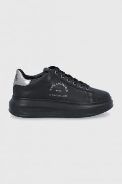 Γυναικεία Sneakers Δερμάτινα παπούτσια Karl Lagerfeld μαύρο
