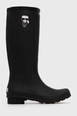 Γυναικεία Γαλότσες Ουέλλινγκτον Karl Lagerfeld χρώμα: μαύρο
