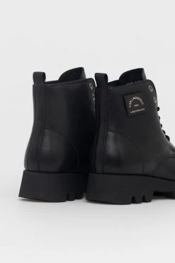 Γυναικεία Μποτάκια Δερμάτινες μπότες Karl Lagerfeld χρώμα: μαύρο -Karl Lagerfeld Κατάστημα unnamed file 973