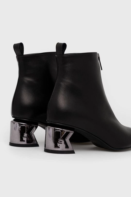 Γυναικεία Μποτάκια Δερμάτινες μπότες Karl Lagerfeld χρώμα: μαύρο 3 Γυναικεία Μποτάκια Δερμάτινες μπότες Karl Lagerfeld χρώμα: μαύρο - Image 3