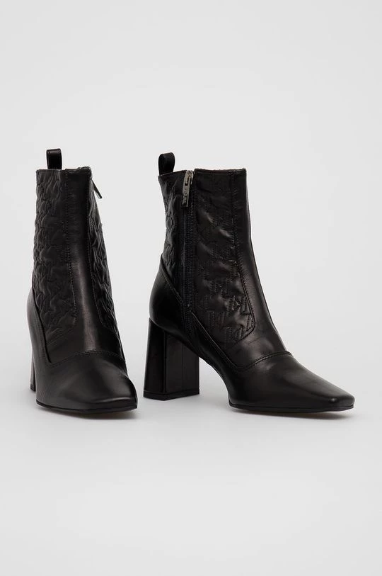 Γυναικεία Μποτάκια Δερμάτινες μπότες Karl Lagerfeld χρώμα: μαύρο 2 Γυναικεία Μποτάκια Δερμάτινες μπότες Karl Lagerfeld χρώμα: μαύρο - Image 2